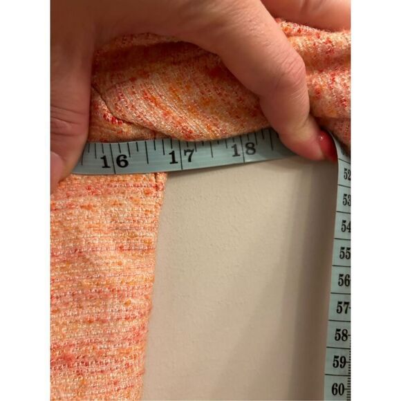Antonio Melani Tweed jacket peachy mix size 0 preppy, academia - Picture 5 of 10